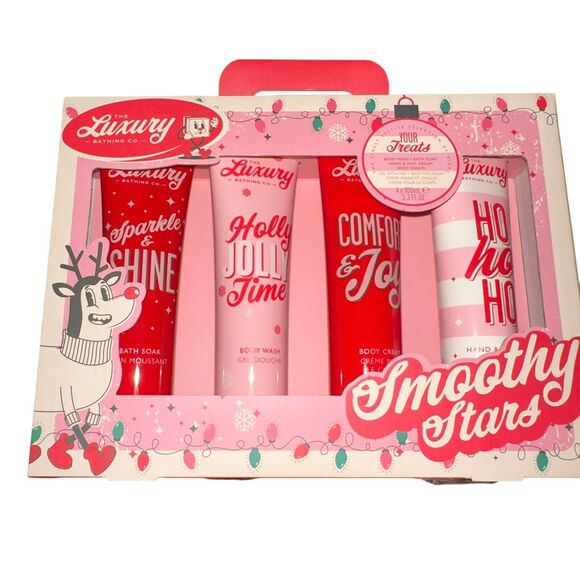 The Luxury Bathing Company Smoothy Stars Luxurious Spa Gift Set for Her 4 pc - Picture 1 of 14